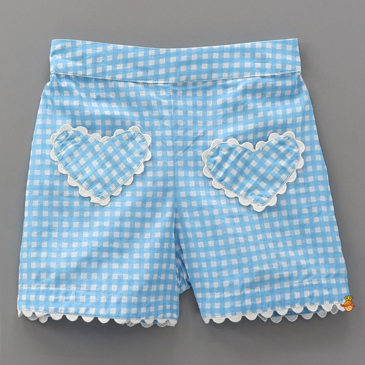 Check Printed Top and Shorts