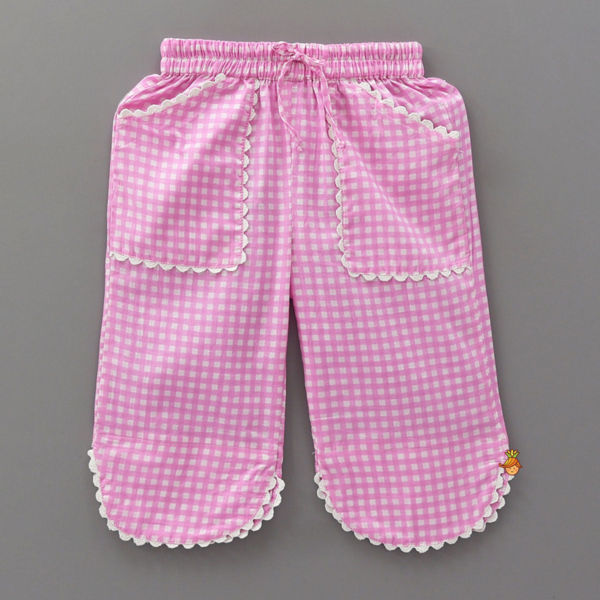 Check Printed Cotton Sleepwear Set