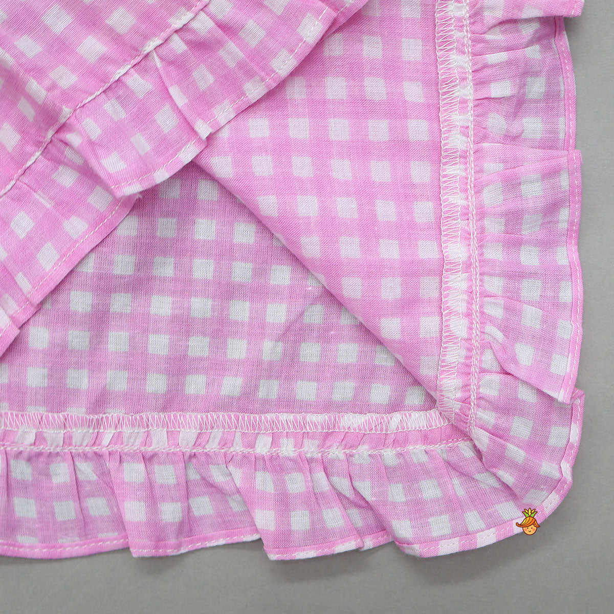 Check Printed Cotton Sleepwear Set