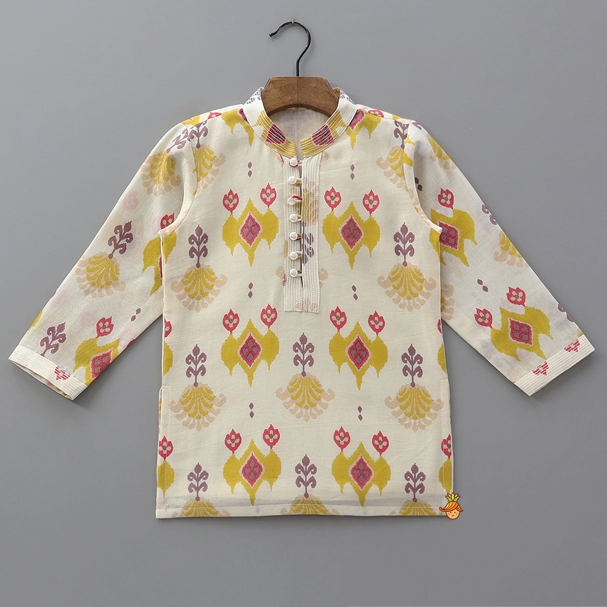 Festive Ikat Inspired Kurta And Pyjama