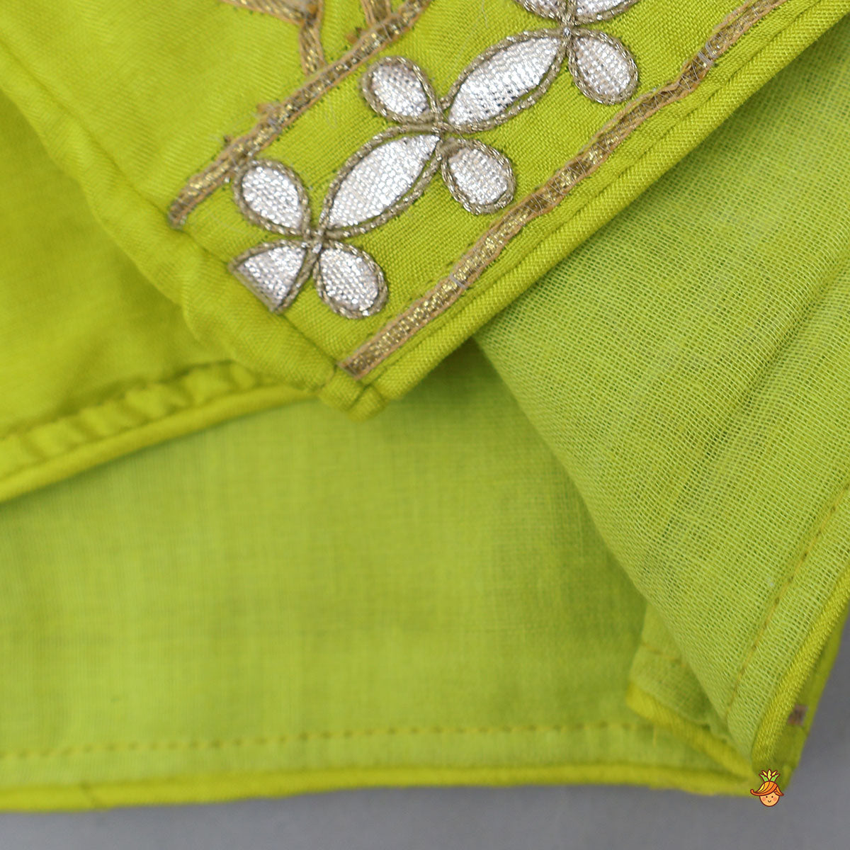 Gota Work Crop Top And Lehenga