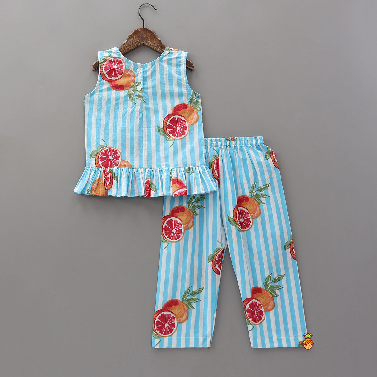 Ruffle Hem Sleeveless Top And Pant