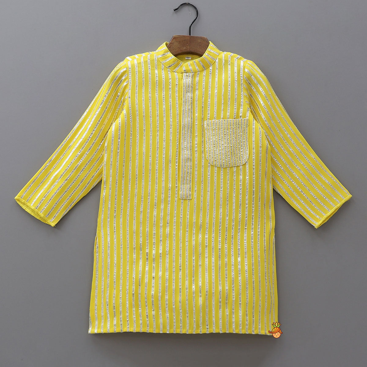 Elegant Gota Embroidered Kurta With Pyjama