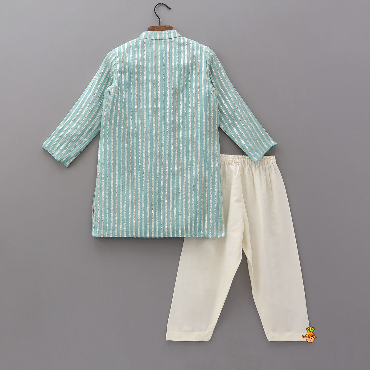 Festive Gota Embroidered Kurta With Pyjama