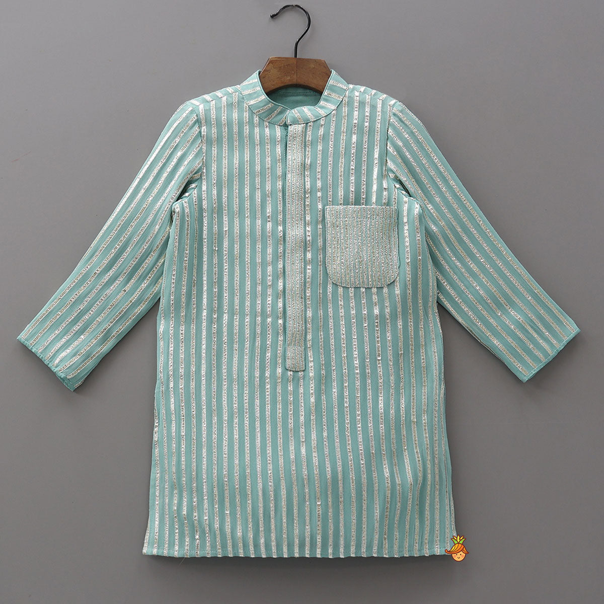Festive Gota Embroidered Kurta With Pyjama