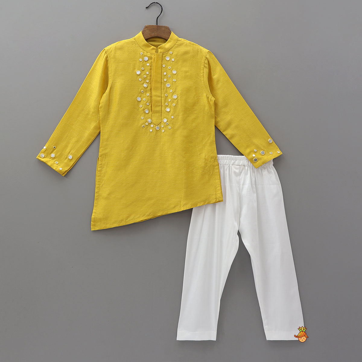 Asymmetric Stylish Kurta And Pyjama