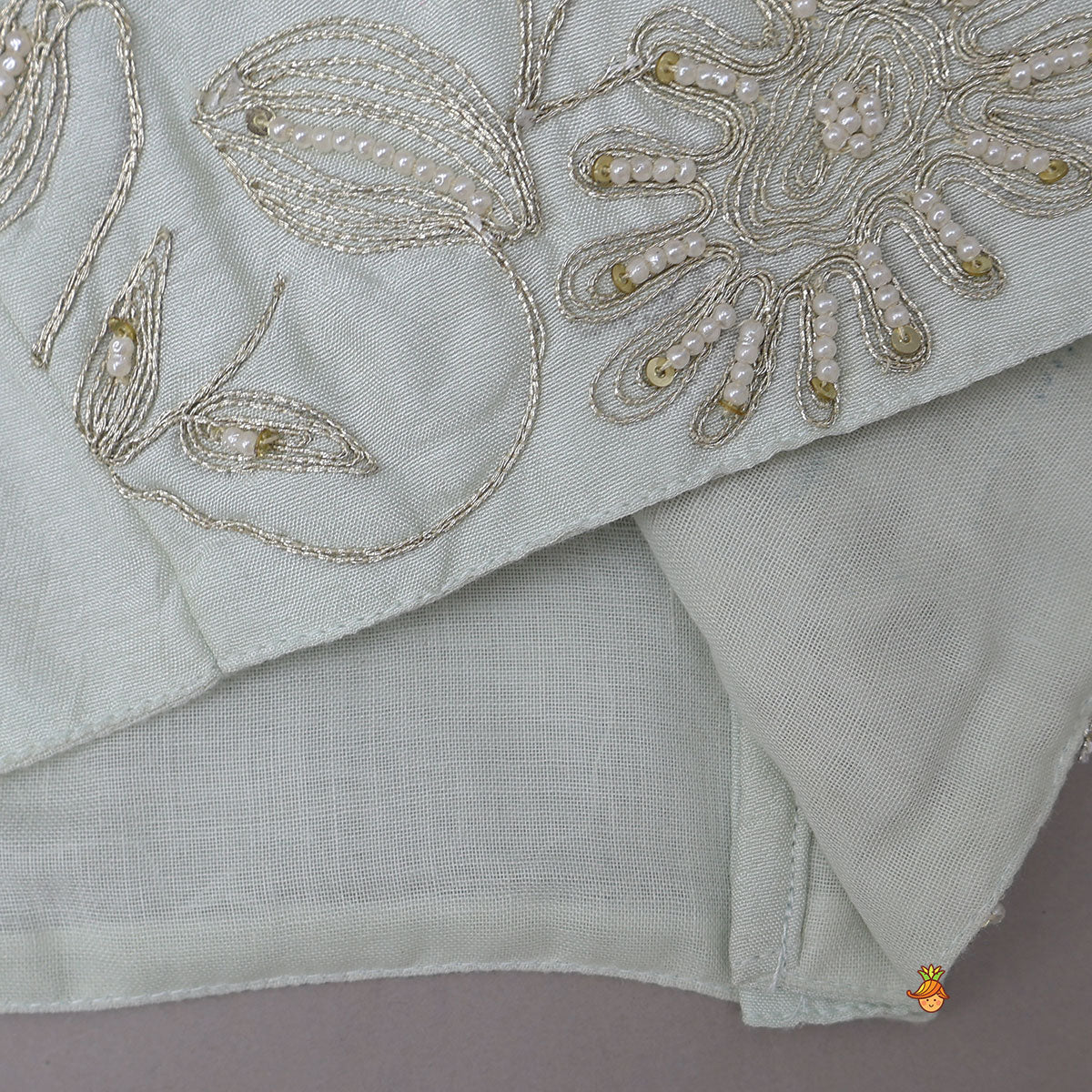 Strappy Crop Top And Scalloped Lehenga