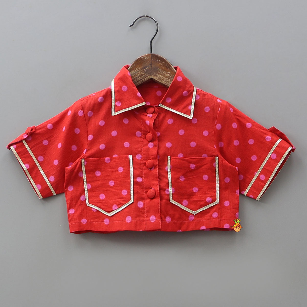 Elegant Shirt Style Top And Pant With Attached Dupatta And Hair Band