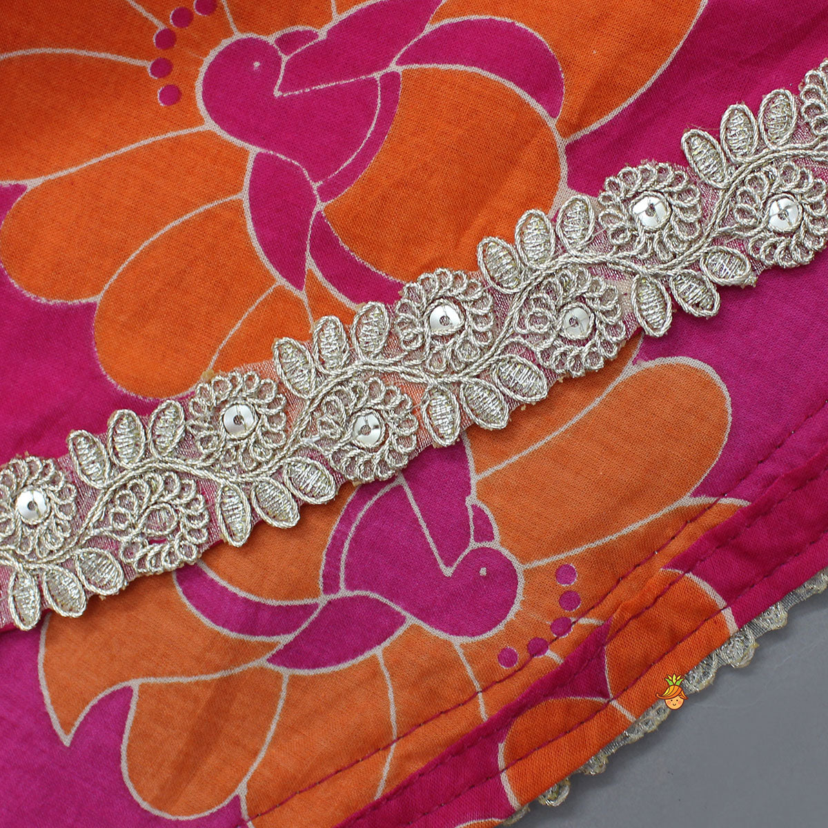 Back-Knot Halter Neck Crop Top And Lehenga