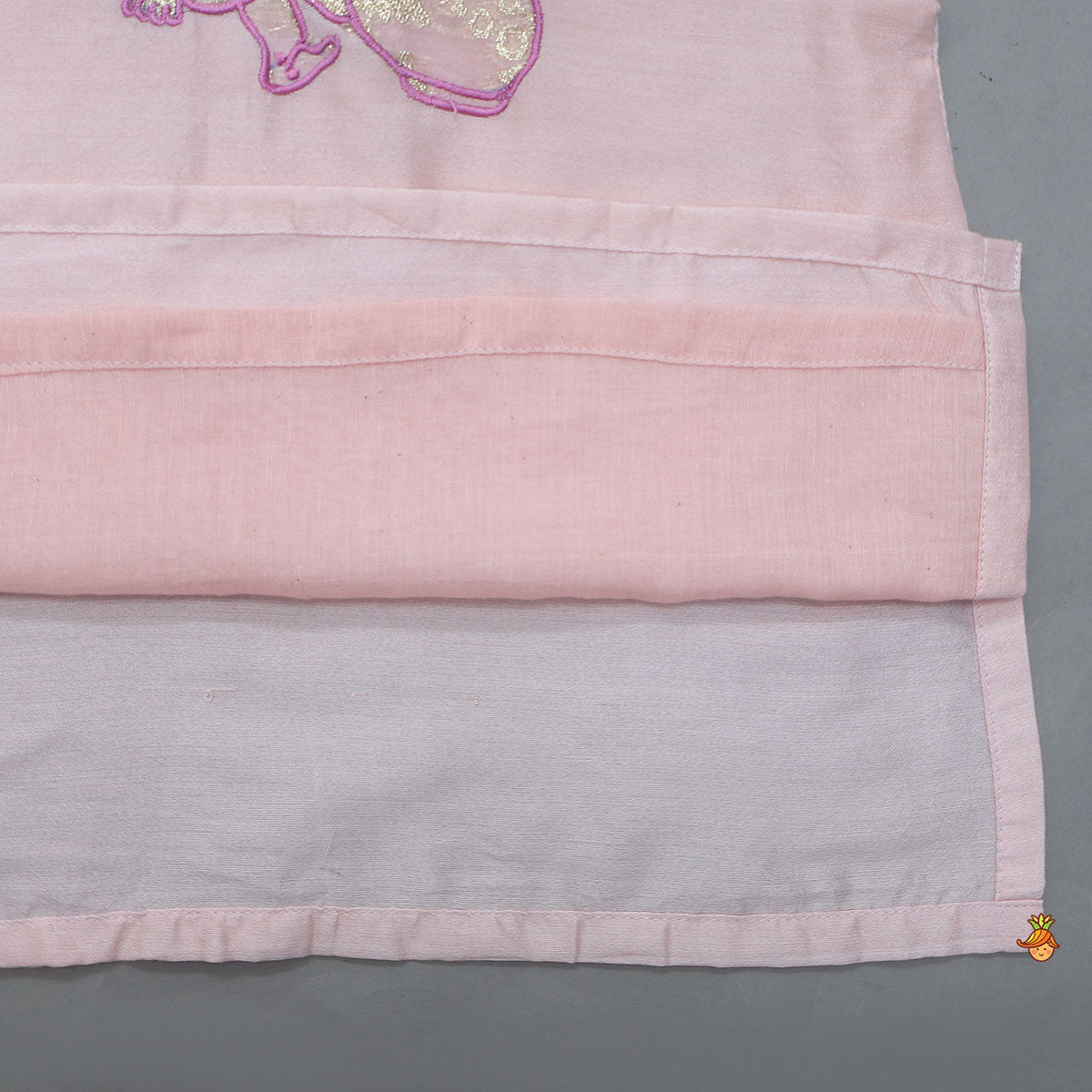 Krishna Applique Kurta And Gota Lace Detailed Dhoti