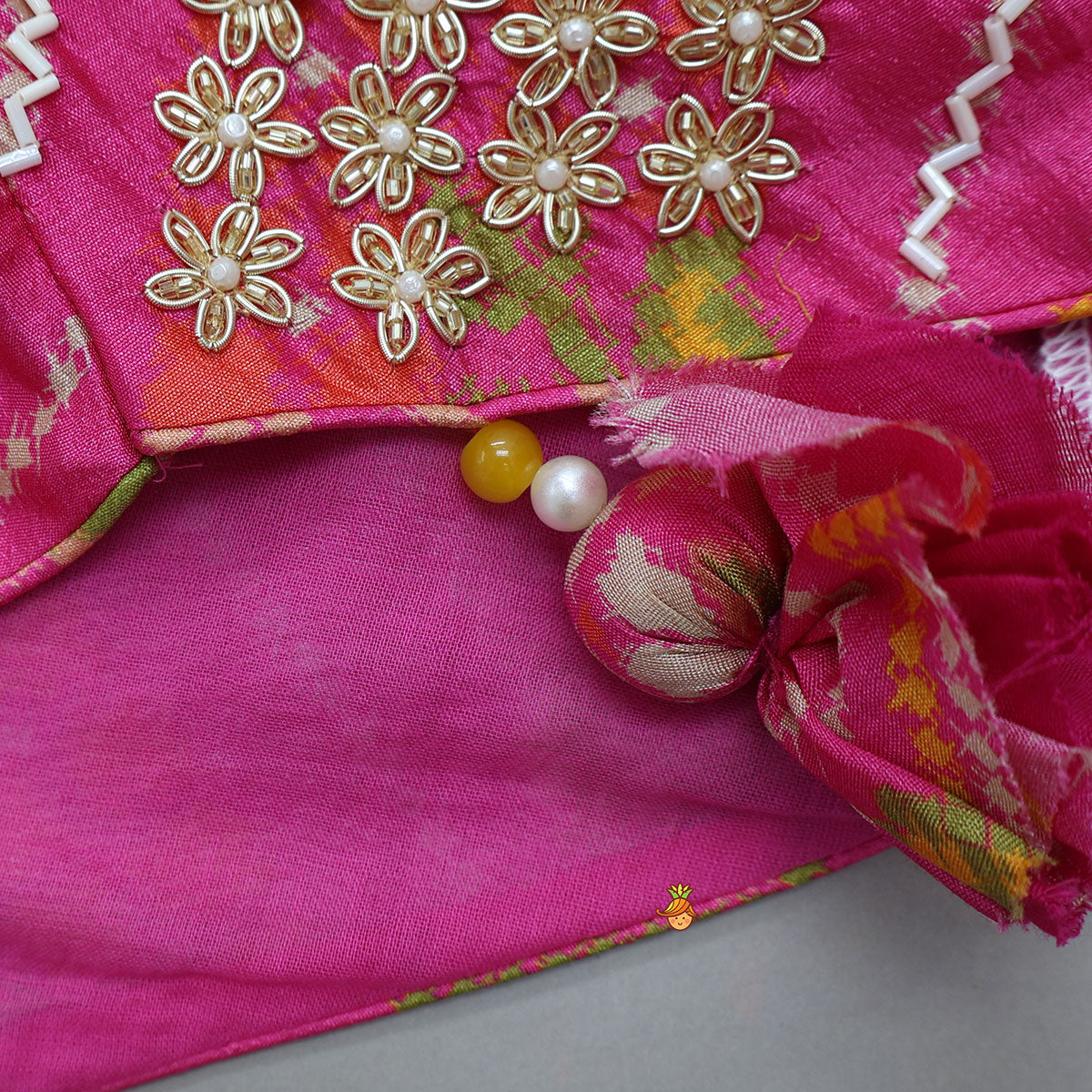 atola Inspired Embroidered Halter Top With Flared Palazzo