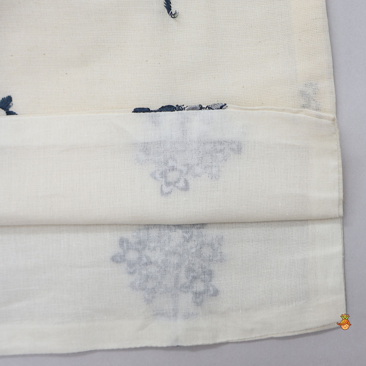 Pretty Floral Embroidered Kurta And Pyjama