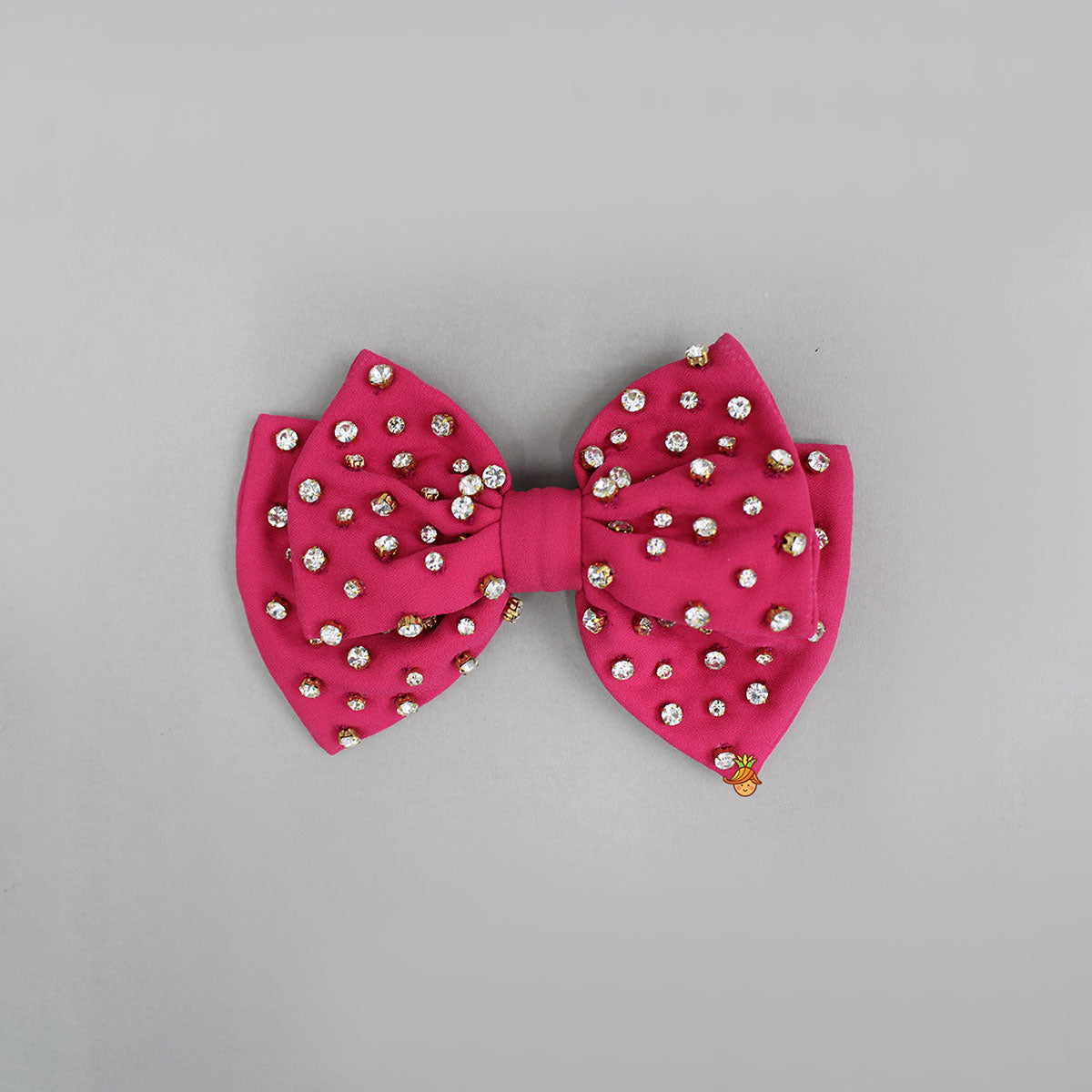 Pretty Studded Double-Bow Hair Clip