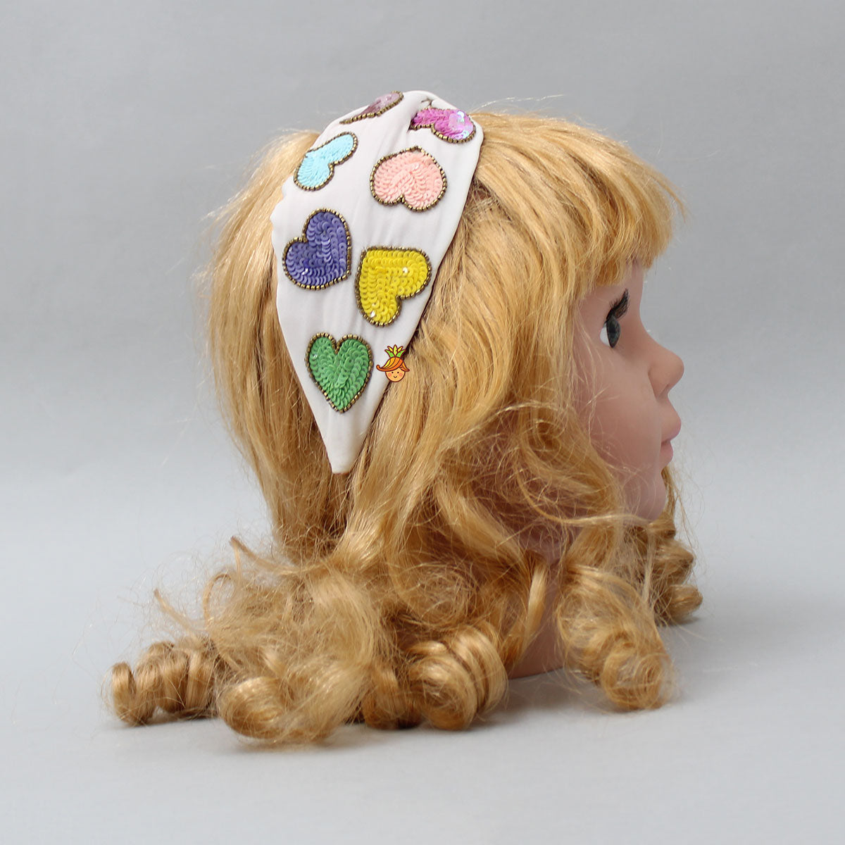 Multicolour Sequin Sweetheart Embroidered Hair Band