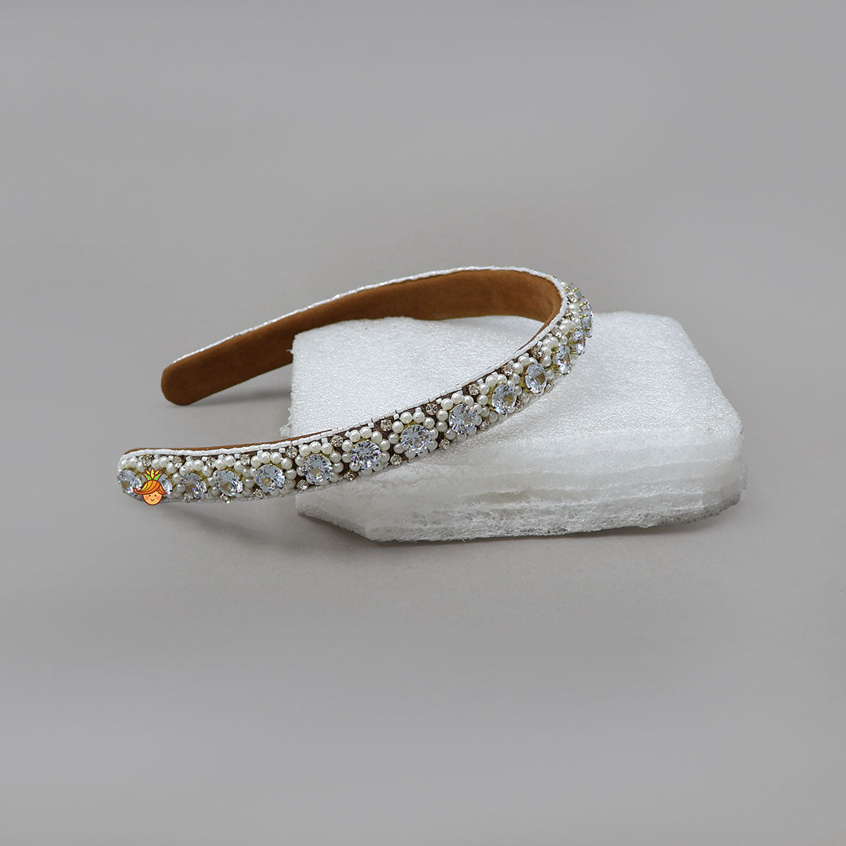 Floral Design Hand-Embroidered Hairband