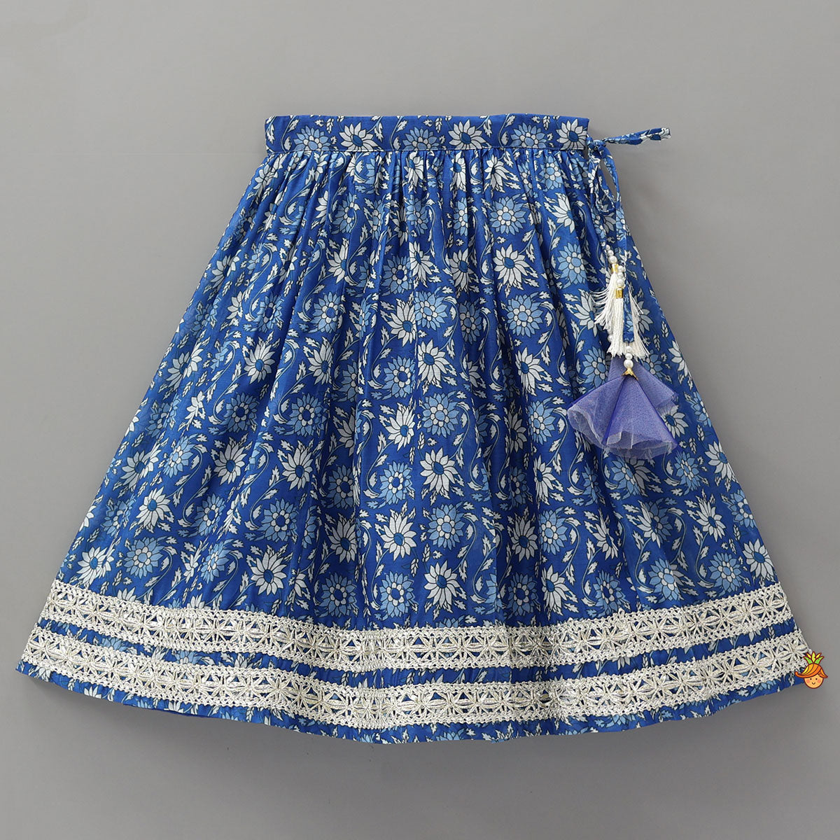 Elegant Adjustable Strappy Crop Top And Lehenga With Dupatta