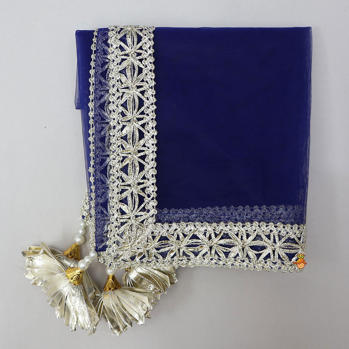 Floral Printed Crop Top And Lehenga With Dupatta