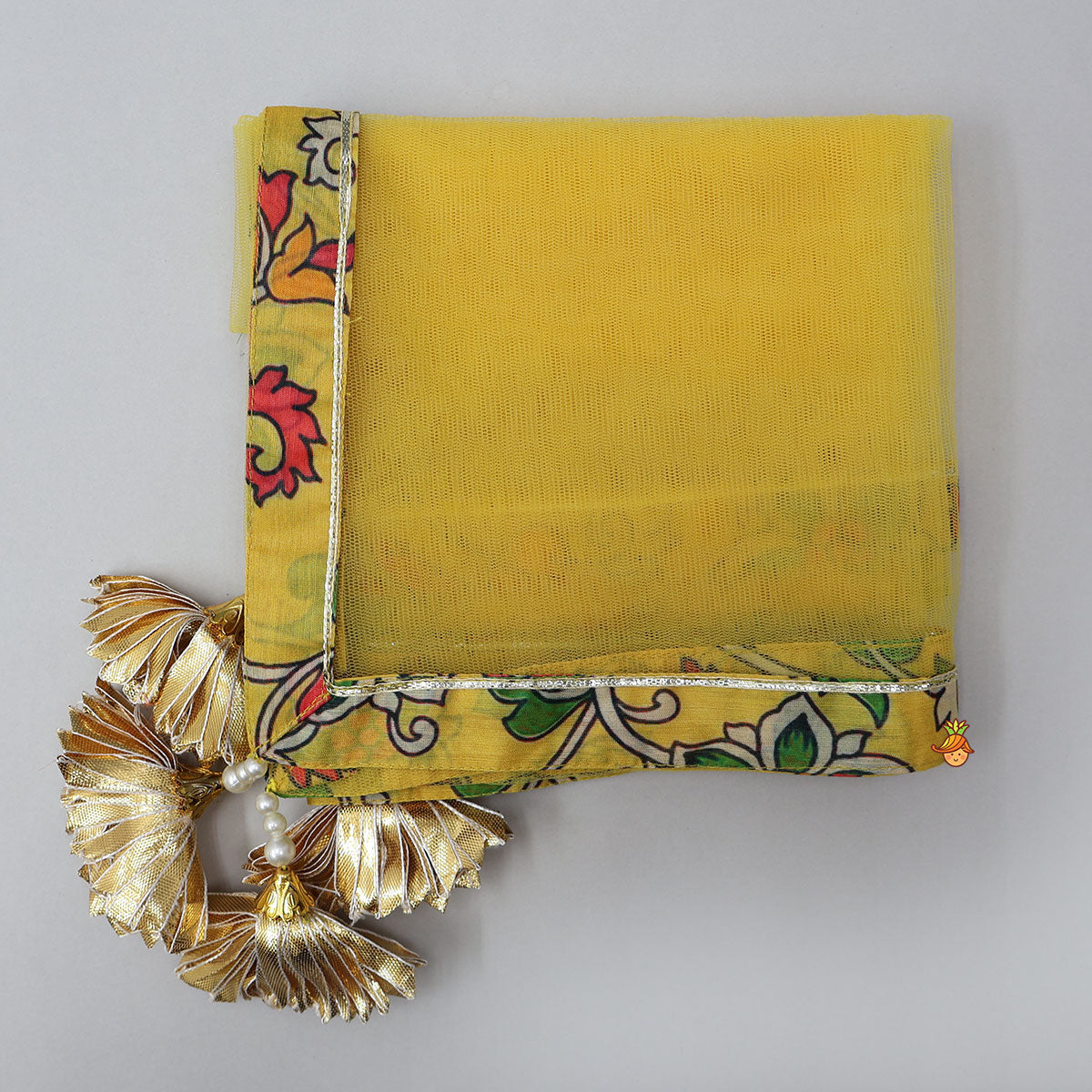 Printed Yoke Kurti And Sharara With Matching Dupatta