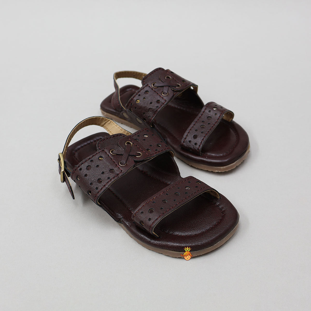 Double-Strap Buckled Ethnic Flats