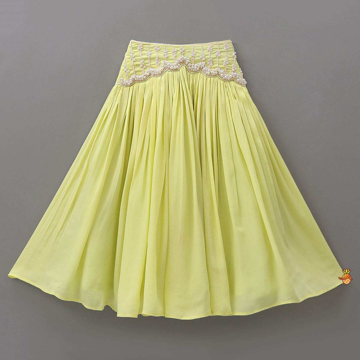 Statement Embroidered Jacket Style Crop Top With Flared Lehenga