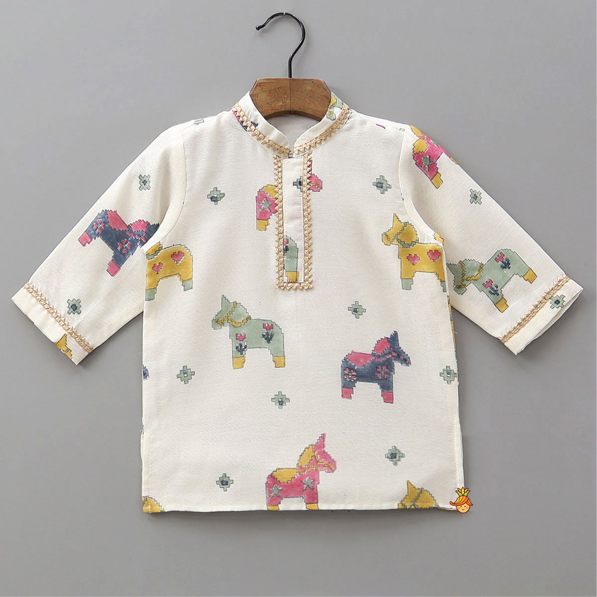 Cute Animal Printed Kurta With Pyjama
