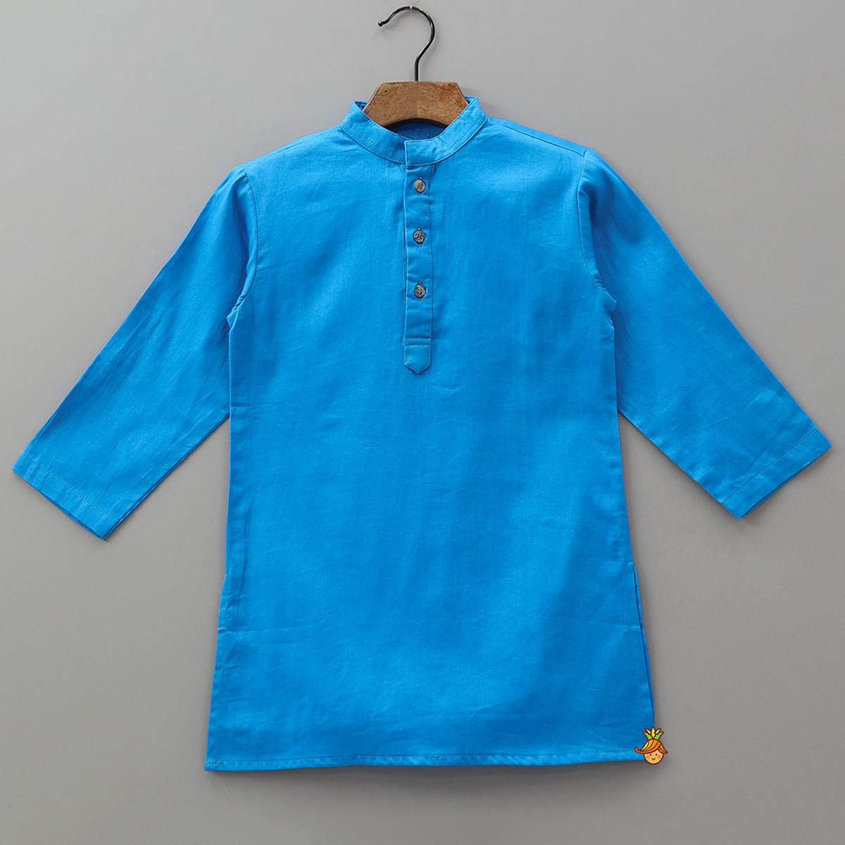 Vibrant Ethnic Kurta With Matching Jacket And Pocket Pyjama