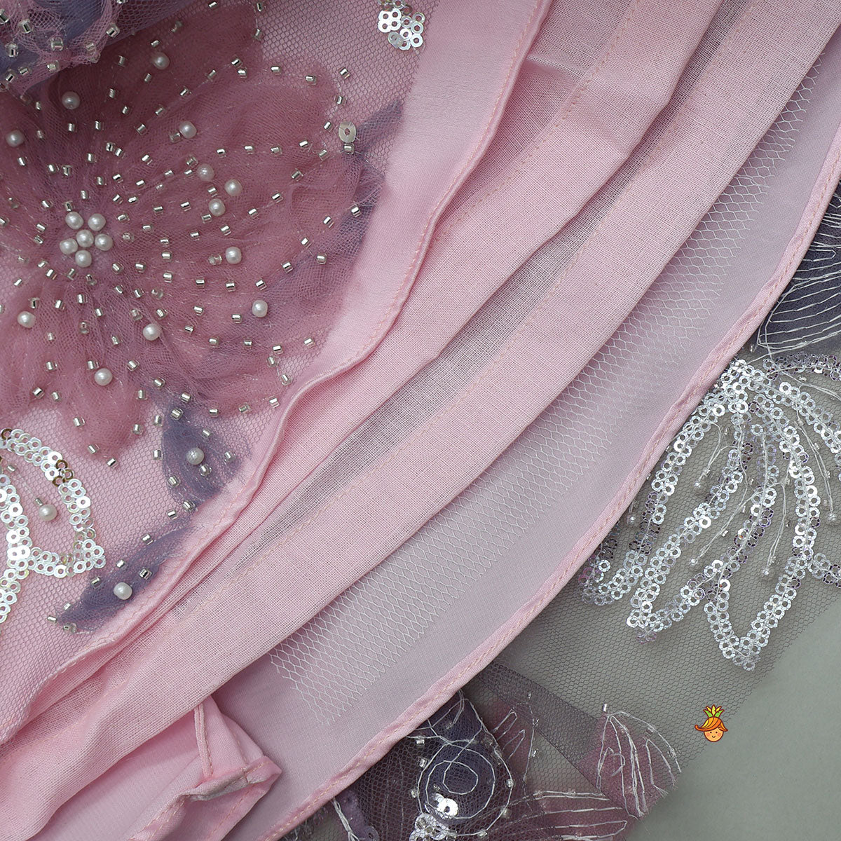 Sparkly Floral Embellished Party Dress