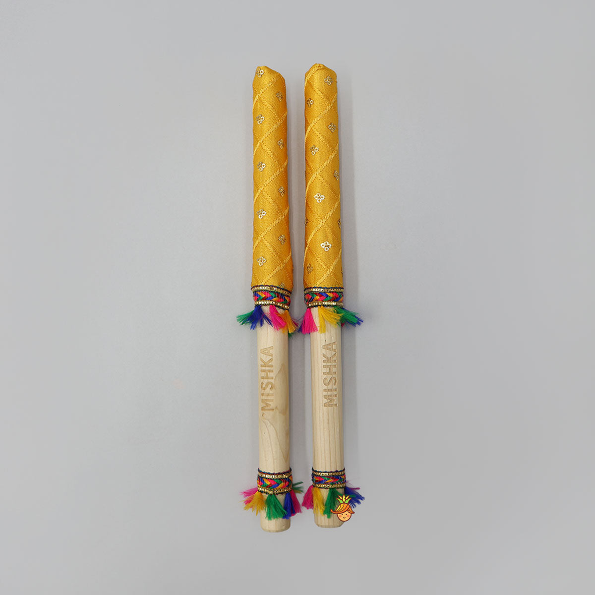 Vibrant Festive Name Personalizable Dandiya Sticks