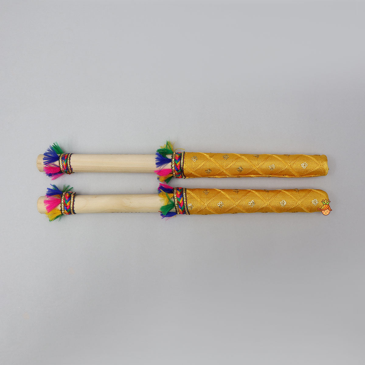 Vibrant Festive Name Personalizable Dandiya Sticks