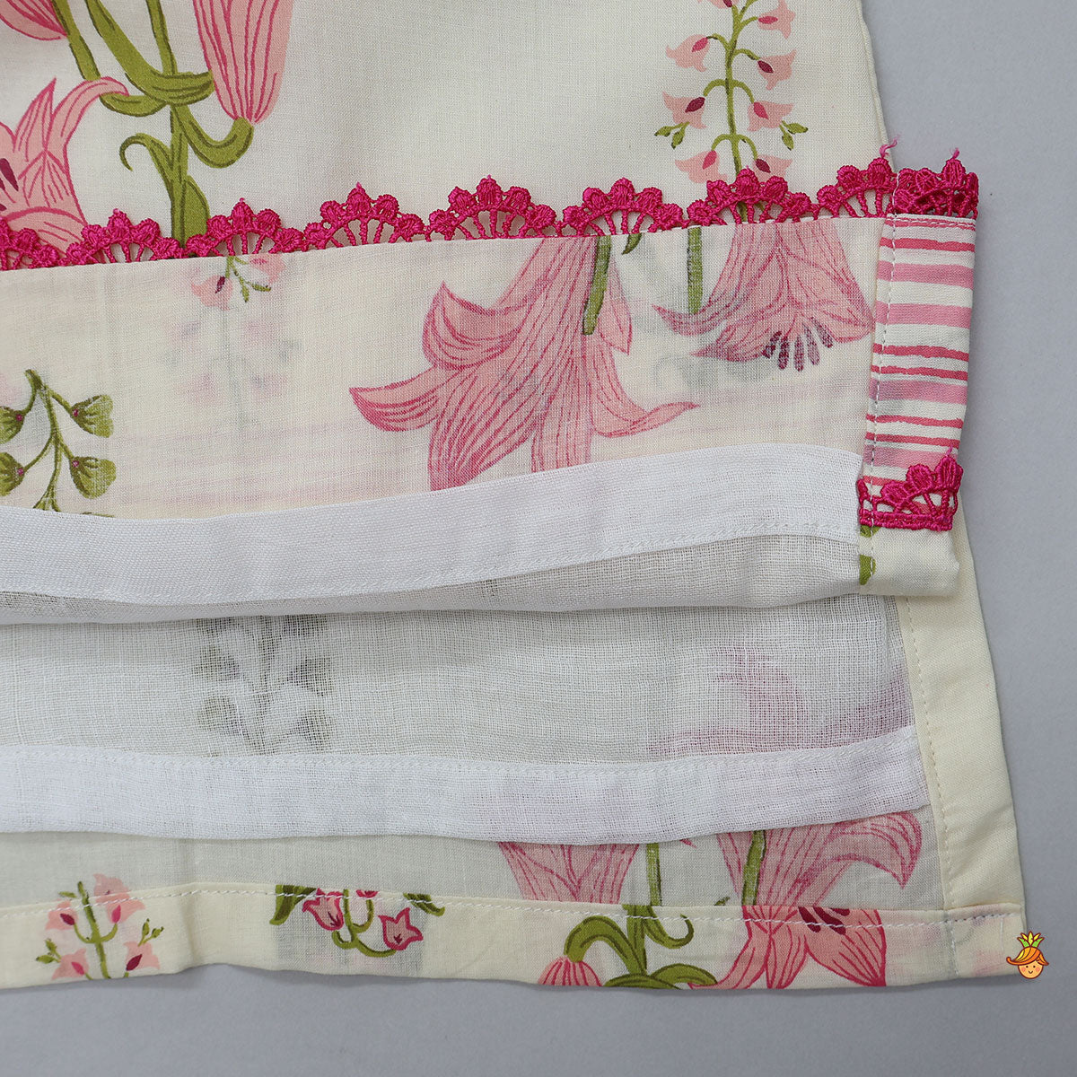 Soft Cotton Floral Printed Kurti With Salwar And Dupatta