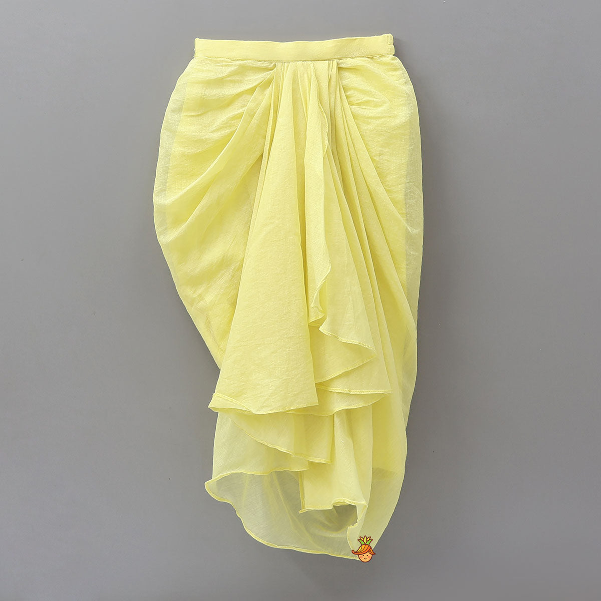 Stylish Embroidered Top With Pleated Dhoti Style Skirt