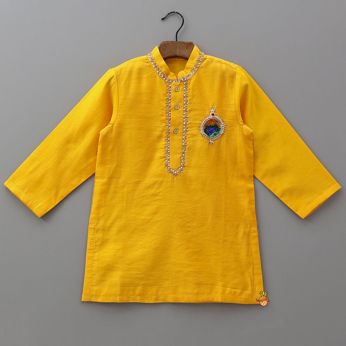Patchwork Detailed Kurta With Pyjama