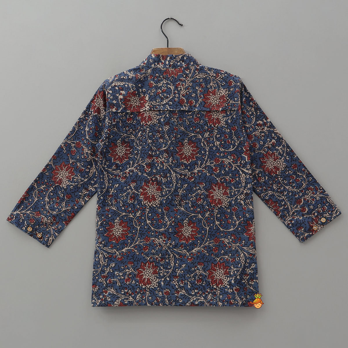 Hand Block Printed Kurta With Fringe Detailing