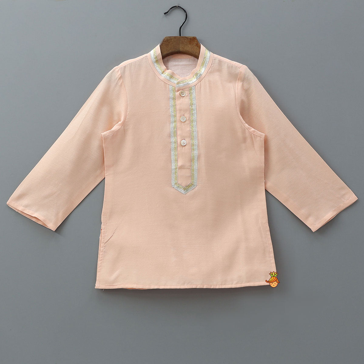 Elegant Front Placket Kurta And Pyjama