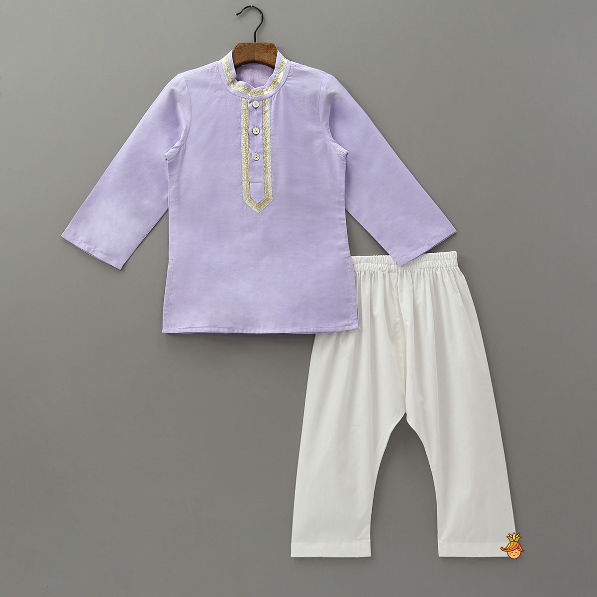 Classic Front Placket Ethnic Kurta And Pyjama
