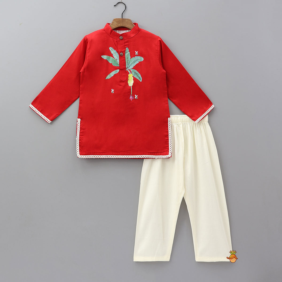 Honey Bee Printed Cotton Kurta And Pyjama