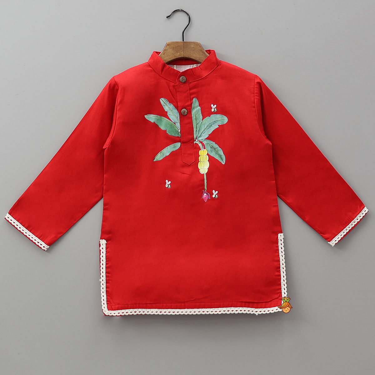 Honey Bee Printed Cotton Kurta And Pyjama
