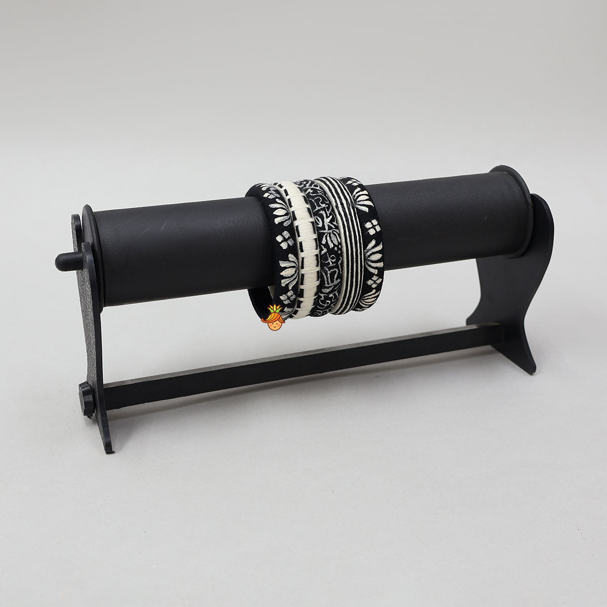 Lotus Hand Painted And Handcrafted Thread Bangles