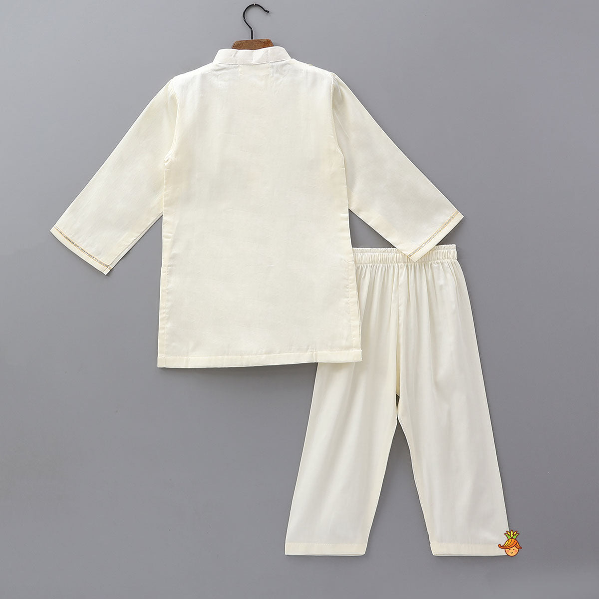 Religious Motif Printed Cotton Kurta And Pyjama