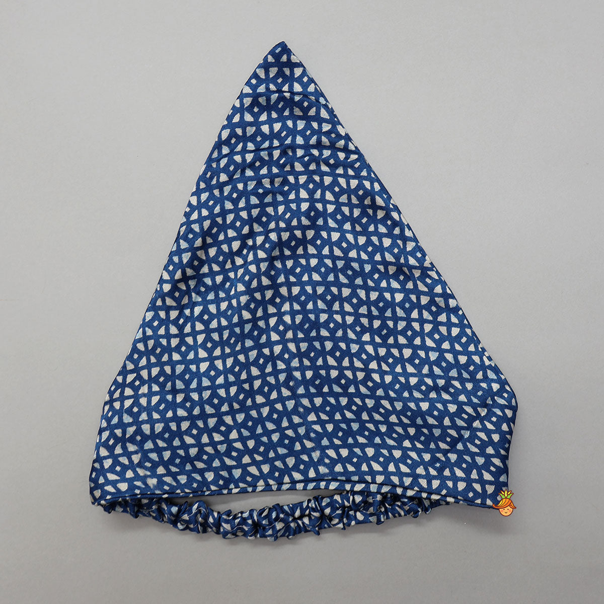 Layered Embellished Top With Printed Lehenga And Bandana