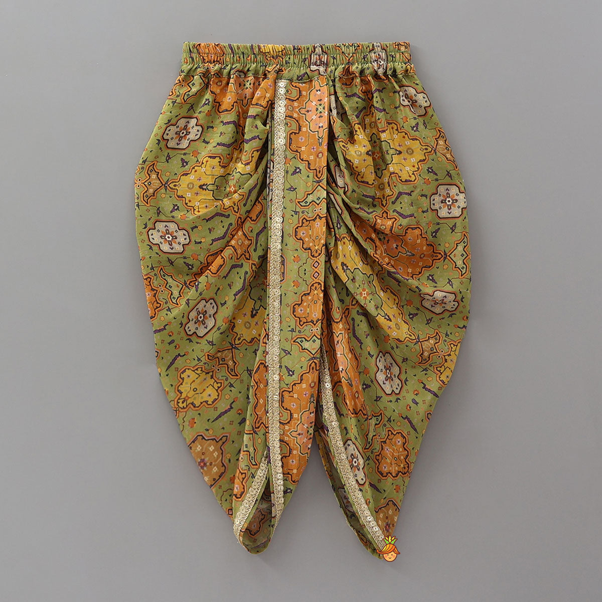 Festive Angrakha Kurta With Printed Dhoti