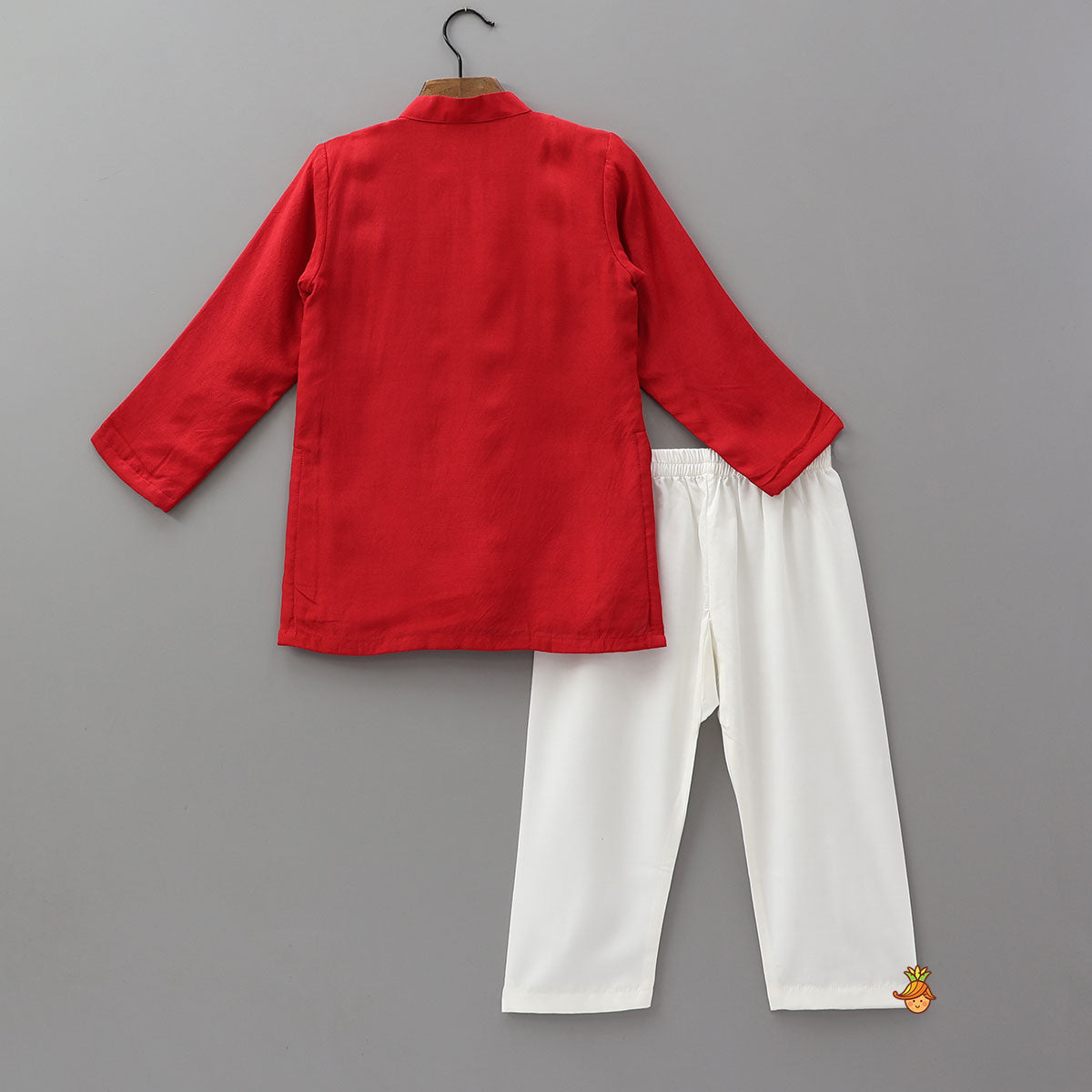 Faux Mirror Hand Embroidered Festive Kurta And Pyjama