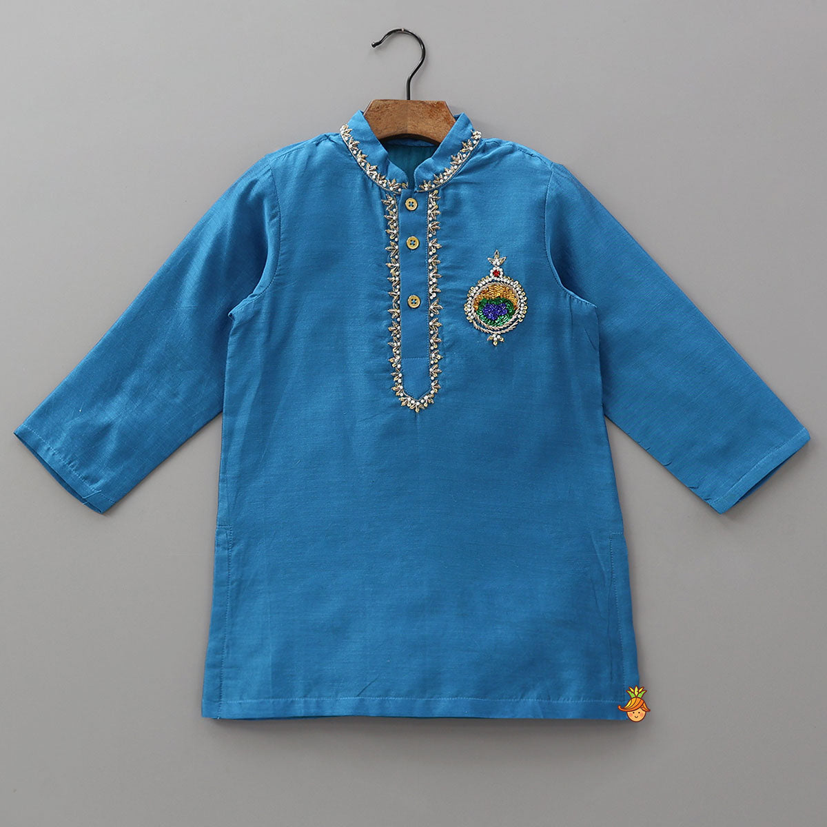 Patchwork Detailed Elegant Kurta With Pyjama