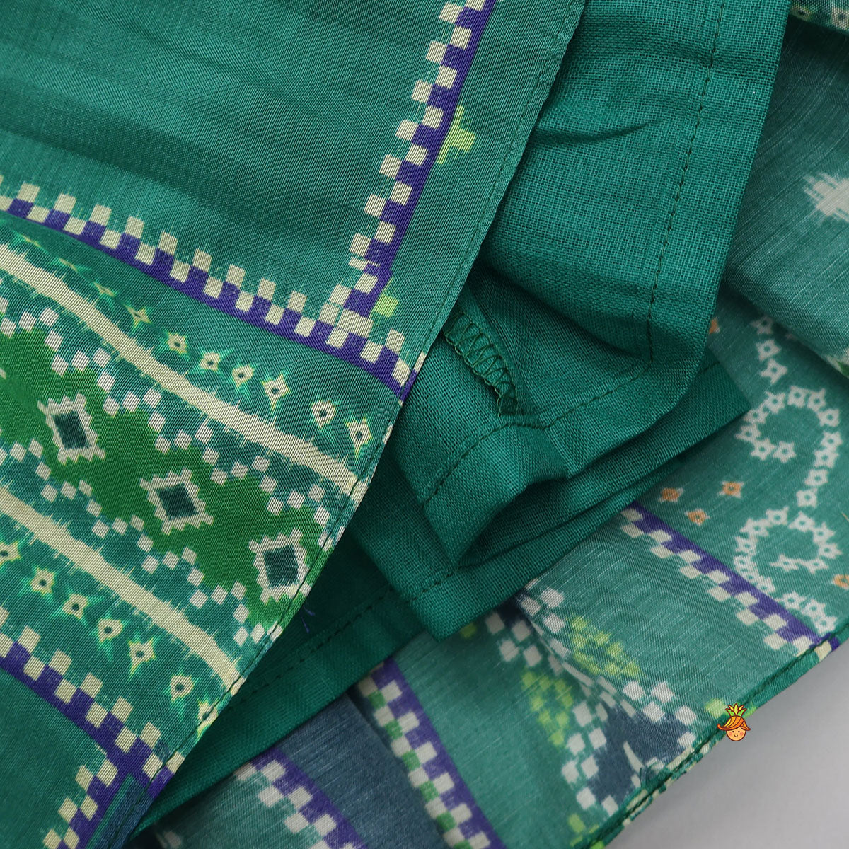 Faux Mirror Hand Embroidered Kurti And Pant
