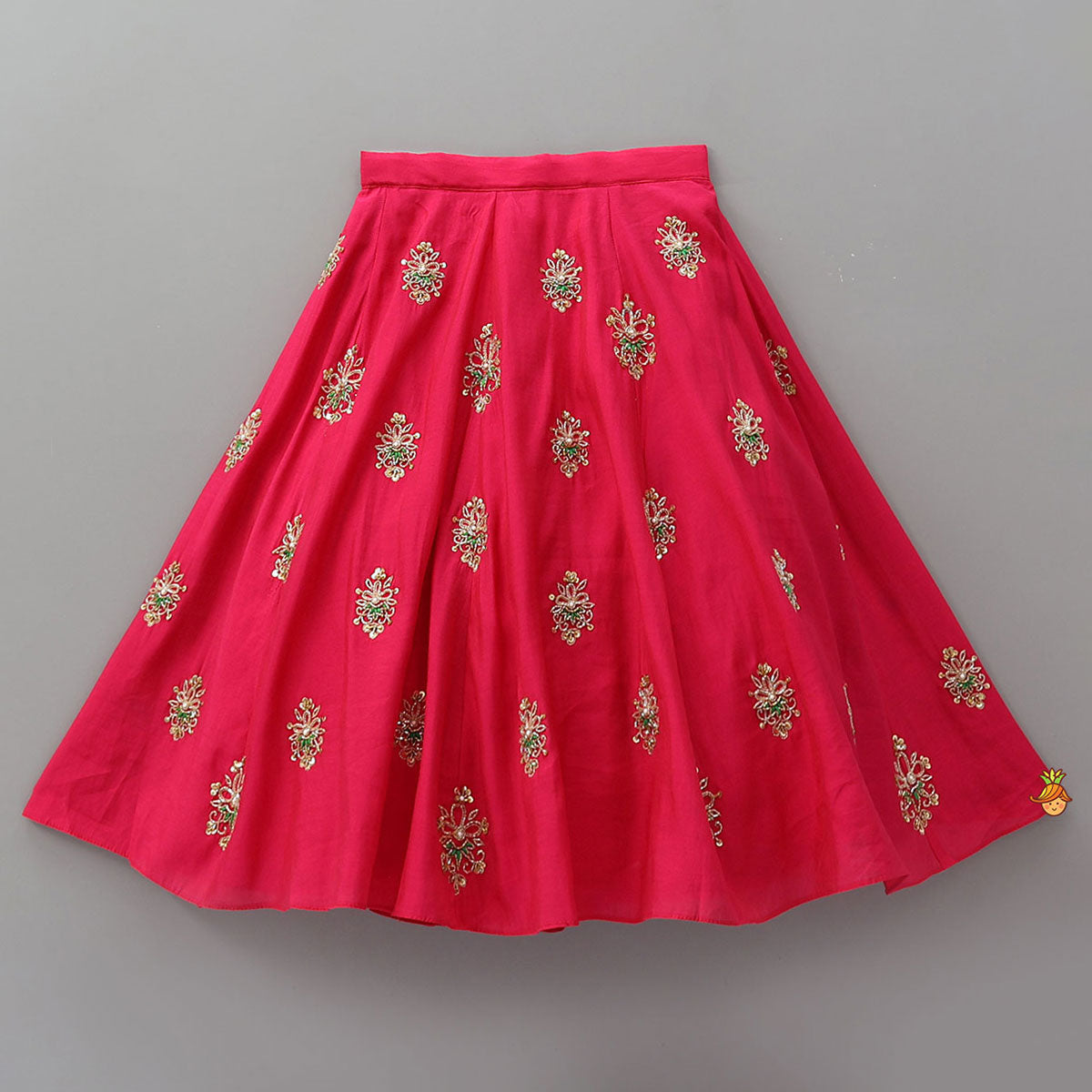 Glamorous Heavy Embroidered Crop Top And Lehenga With Dupatta
