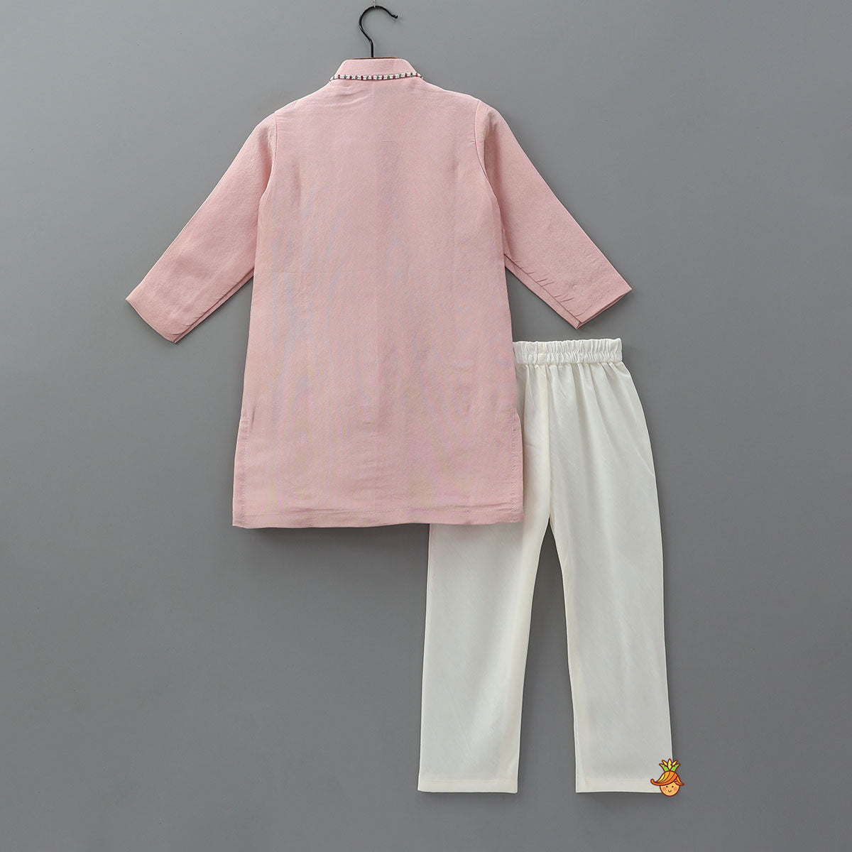 Beads Embroidered Shimmer Kurta And Pyjama