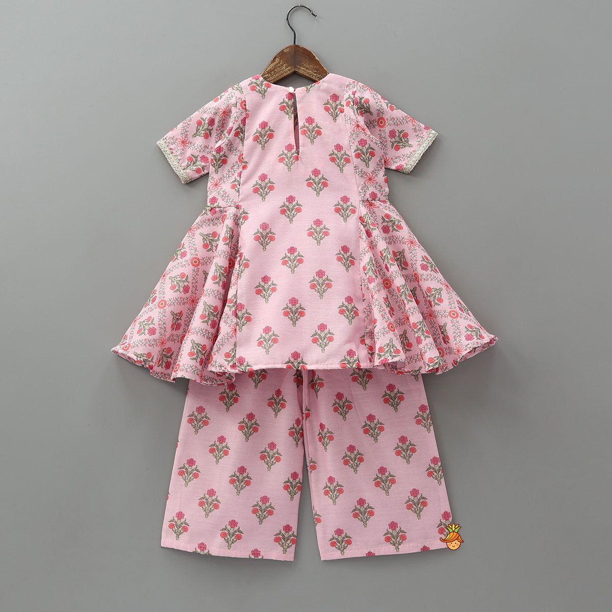 Side Pleated Kurti And Palazzo