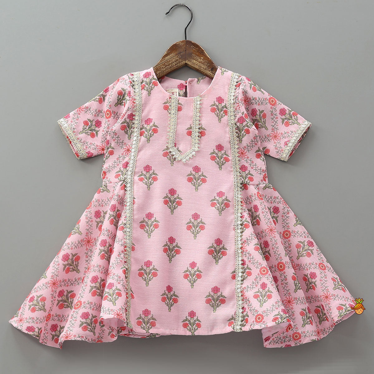 Side Pleated Kurti And Palazzo