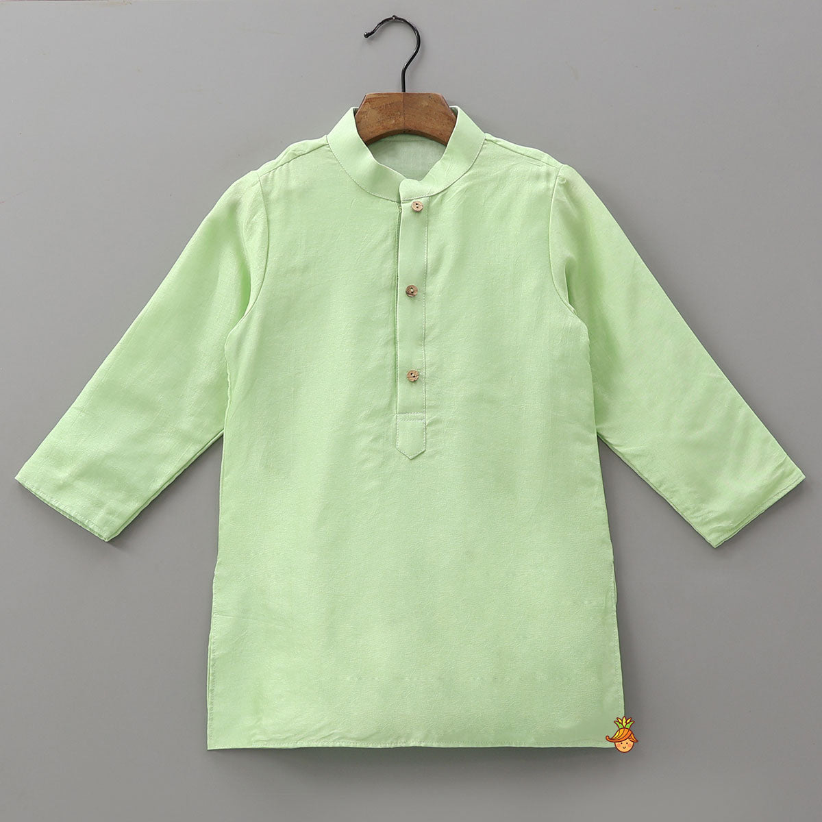Elegant Ethnic Kurta With Gota Work Jacket And Pyjama