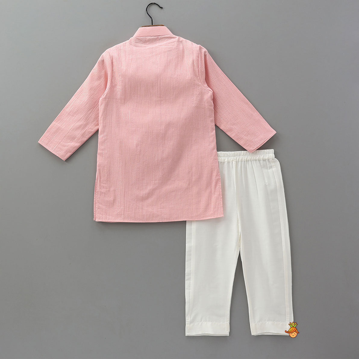 Faux Jacket Style Gota Embroidered Ethnic Kurta With Pyjama